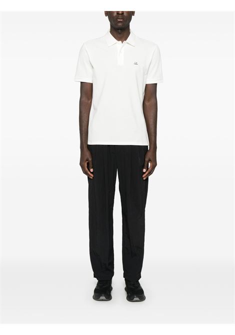 polo logo uomo bianca C.P. COMPANY | 18CMPL065A-005263W103